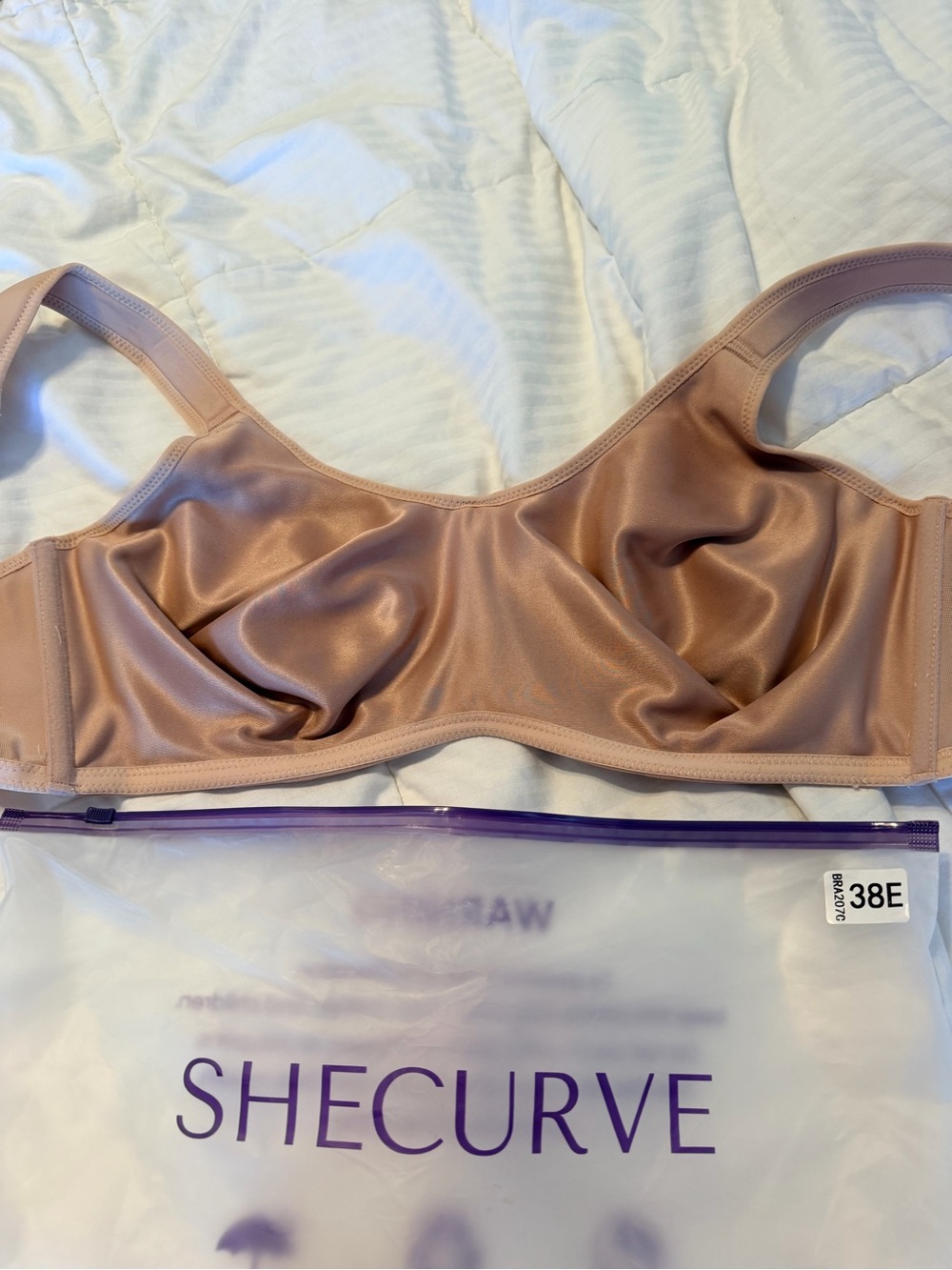 She Curve Seamless Nude High Impact Underwire Sports Bra New - Picture 3 of 4